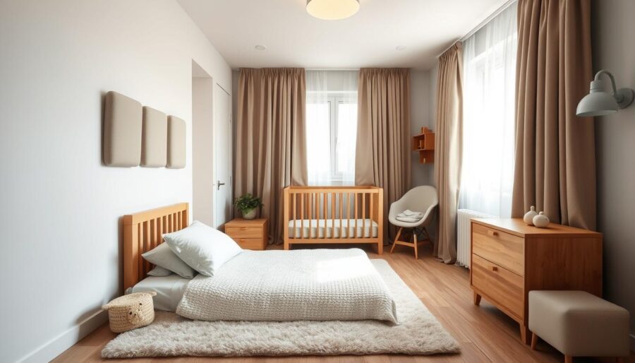 Baby room acoustics in small apartments